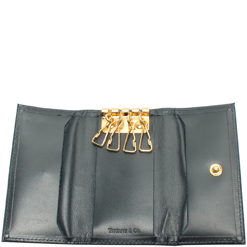

Tiffany & Co. Black Leather Key Case