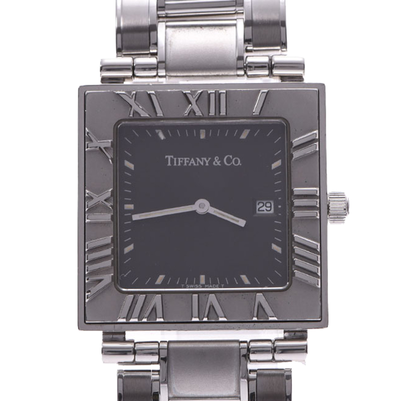 

Tiffany & Co. Black Stainless Steel Atlas Women's Wristwatch