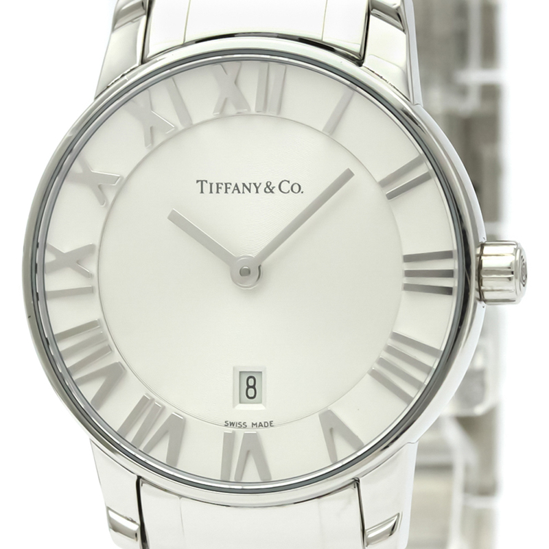 

Tiffany & Co. Silver Stainless Steel Atlas Z1830.11.10A21A00A Women's Wristwatch