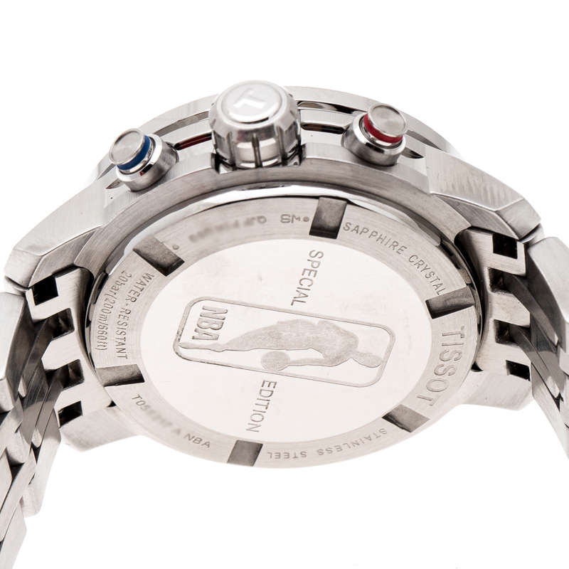 Tissot Silver White Stainless Steel PRC 200 NBA Special Edition T055217A  Women's Wristwatch 34 mm