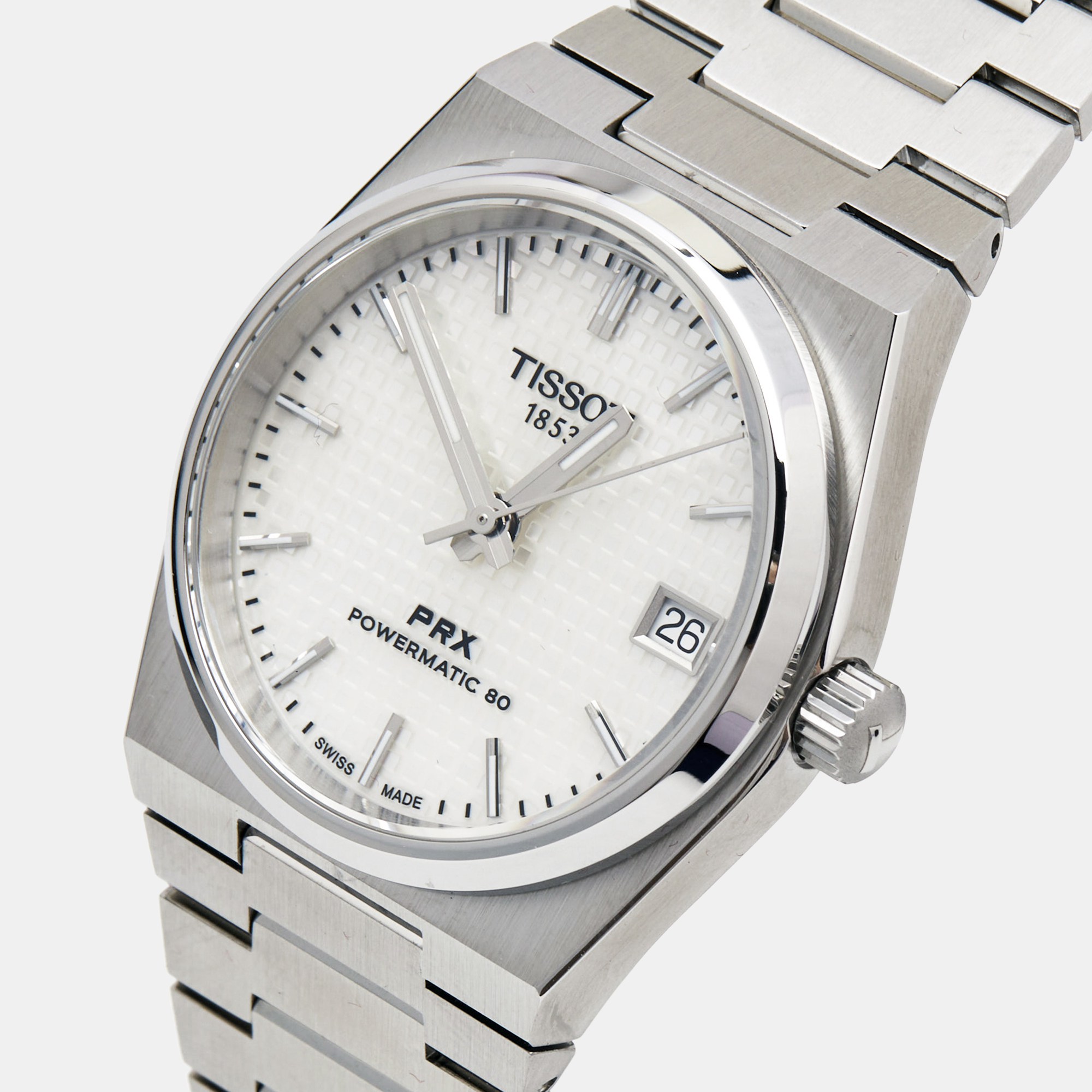 

Tissot Mother Of Pearl Stainless Steel Powermatic, Silver