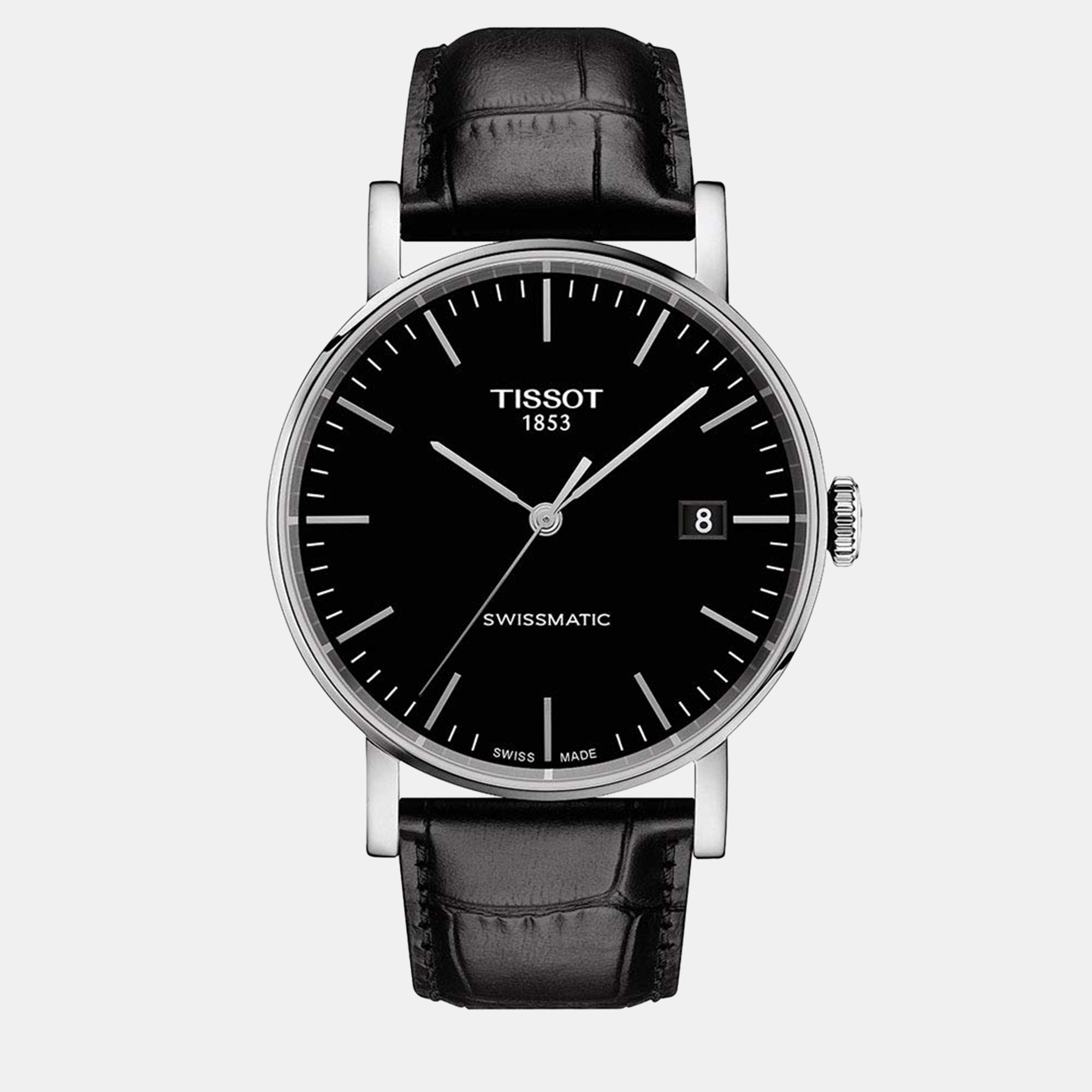 

Tissot Black Leather Watch 40 mm