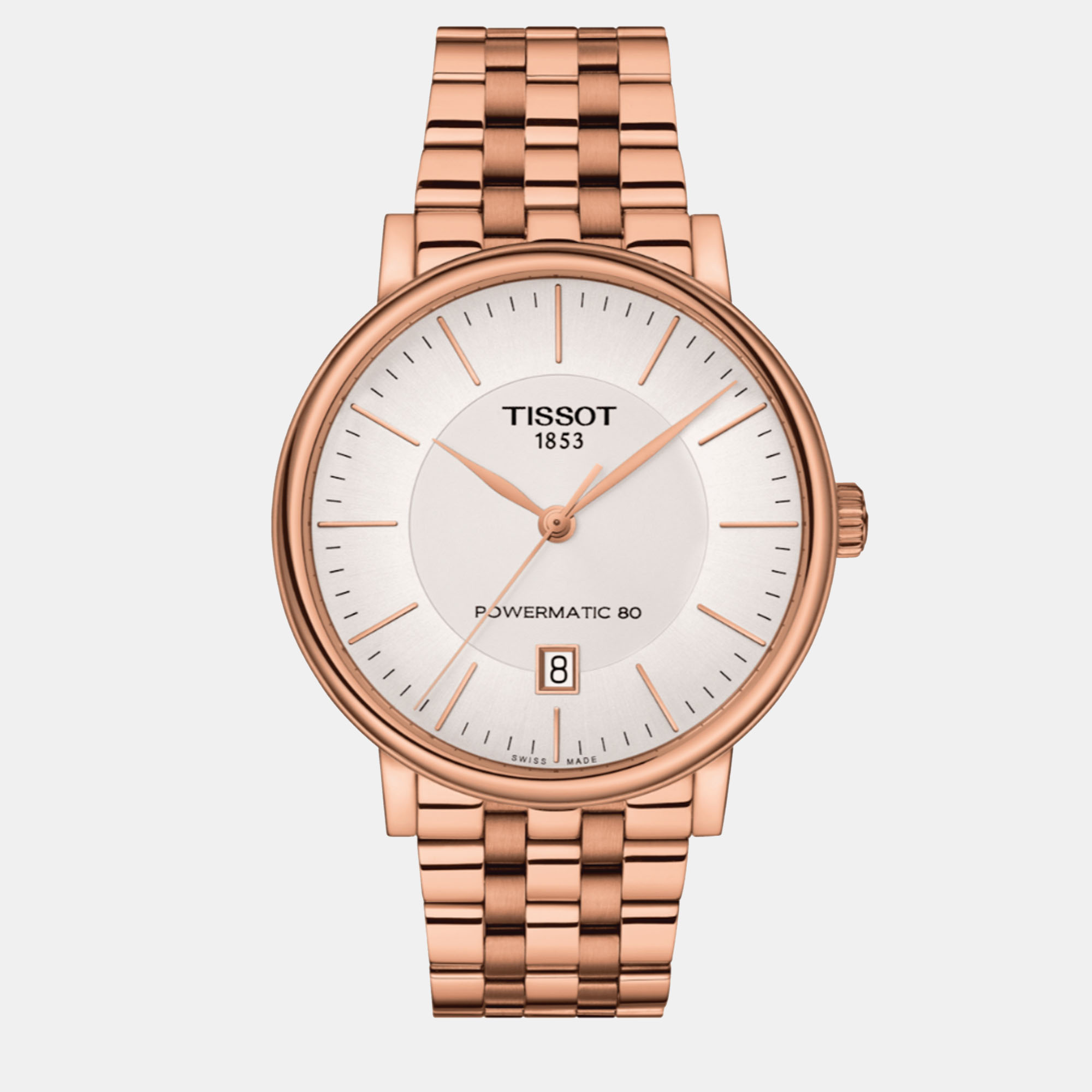 

Tissot Rosegold stainlesssteel watch 40 mm, Silver