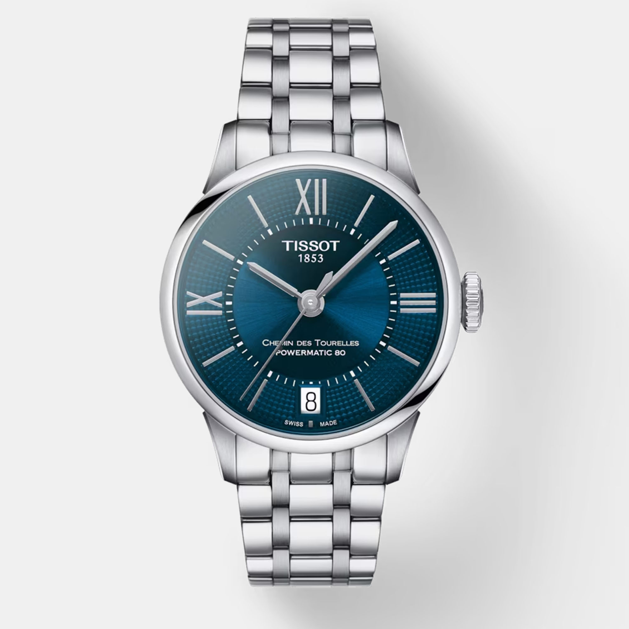 

Tissot Chemin Des Tourelles Powermatic 80 Lady T099.207.11.048.00 Silver stainlesssteel watch, Blue