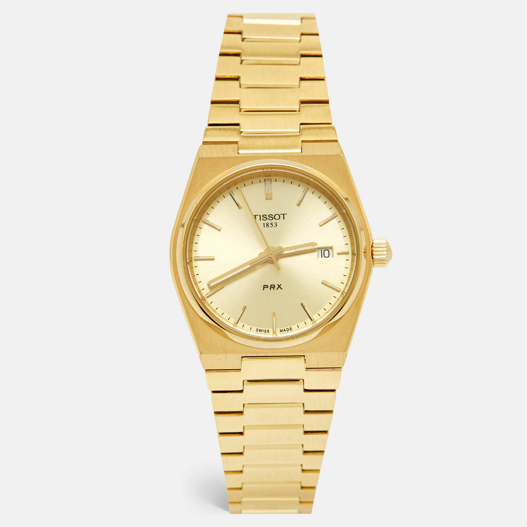 

Tissot PRX T137.210.33.021.00 Champagne Dial Gold PVD Coated Stainless Steel Women's Wristwatch