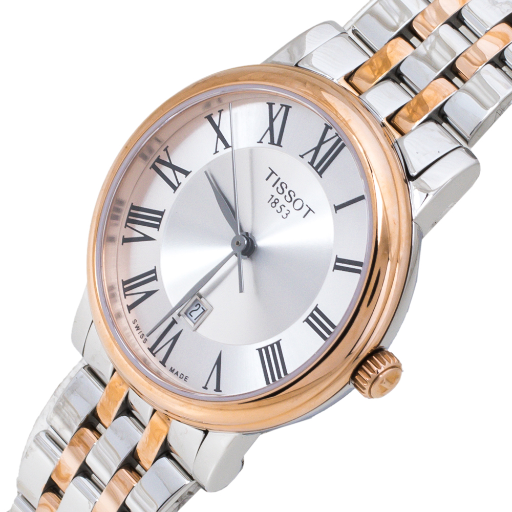 

Tissot Silver Two-Tone Stainless Steel Carson Premium T122210A Women's Wristwatch