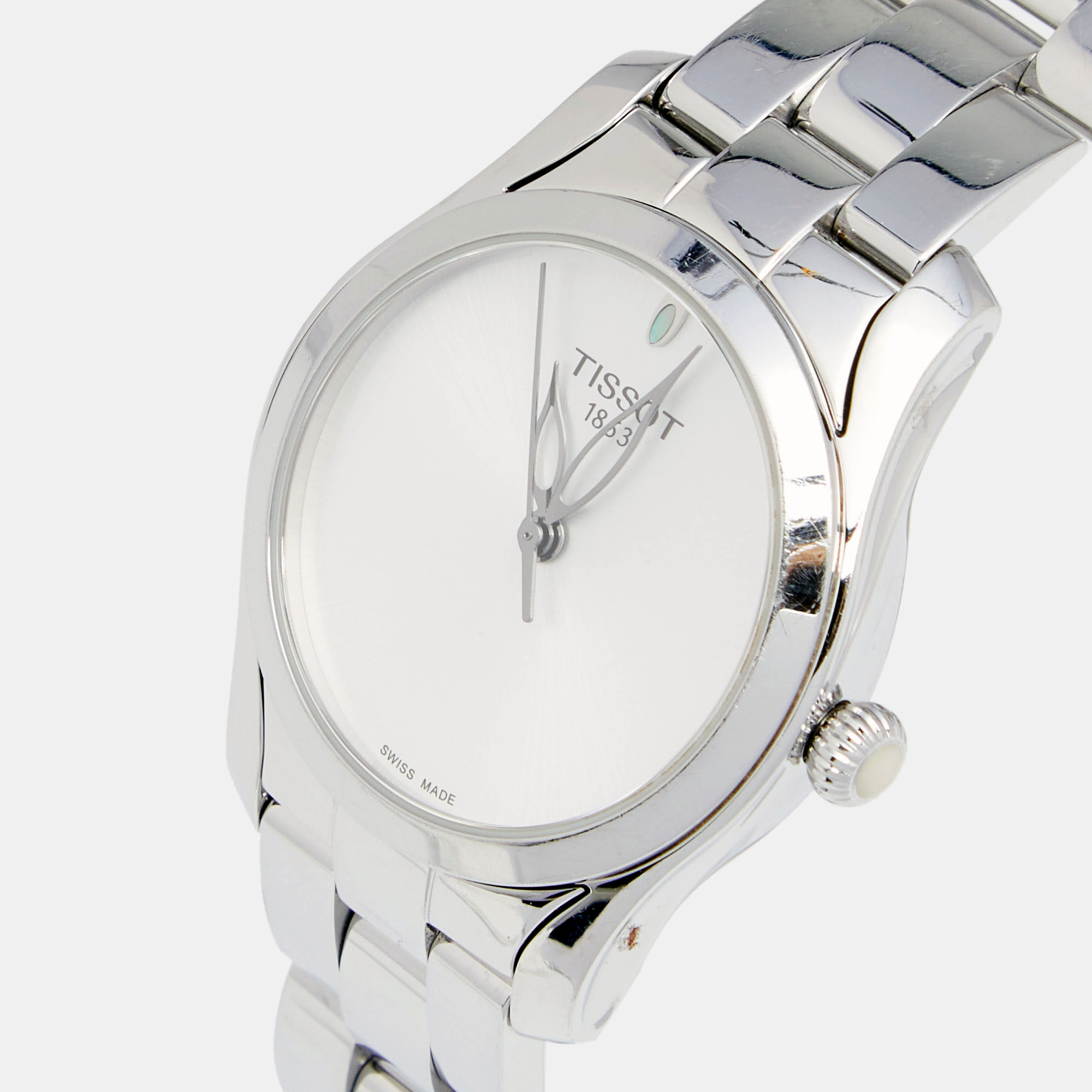 

Tissot Silver Stainless Steel Wave T112.210.11.031.00 Women's Wristwatch
