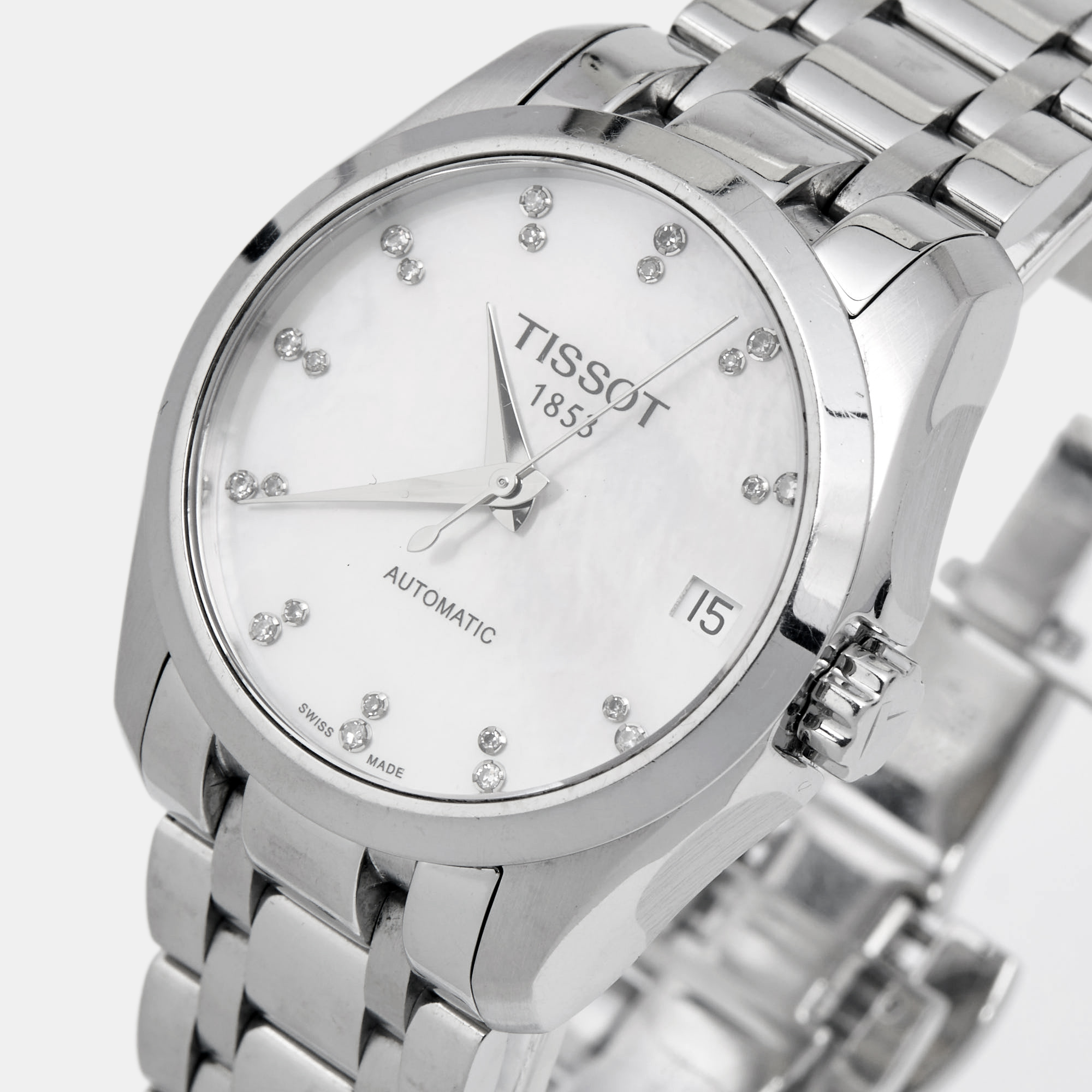 

Tissot Stainless Steel Couturier Quartz Women's Wristwatch, White