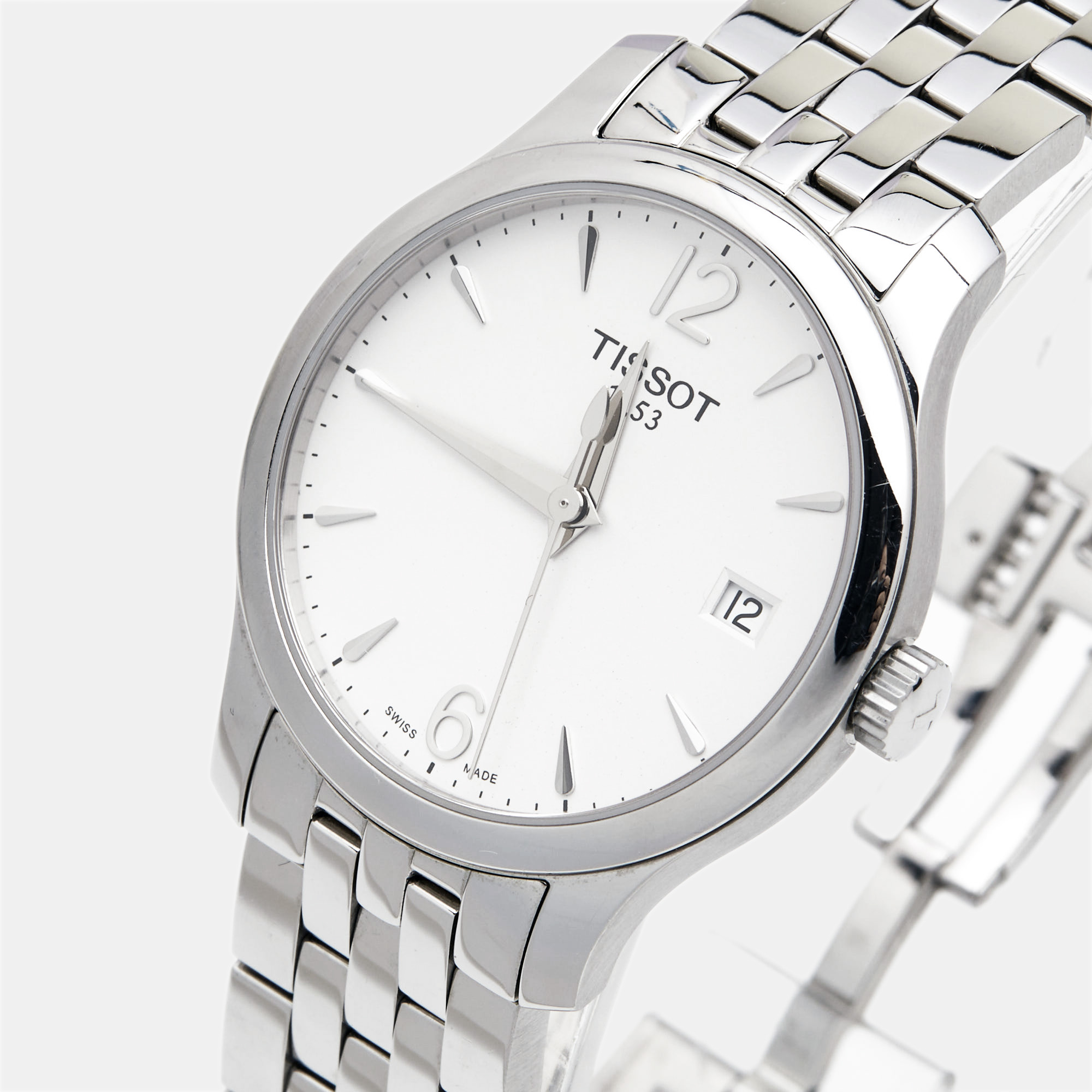 

Tissot Silver Stainless Steel Tradition T063.210.11.037.00 Women's Wristwatch