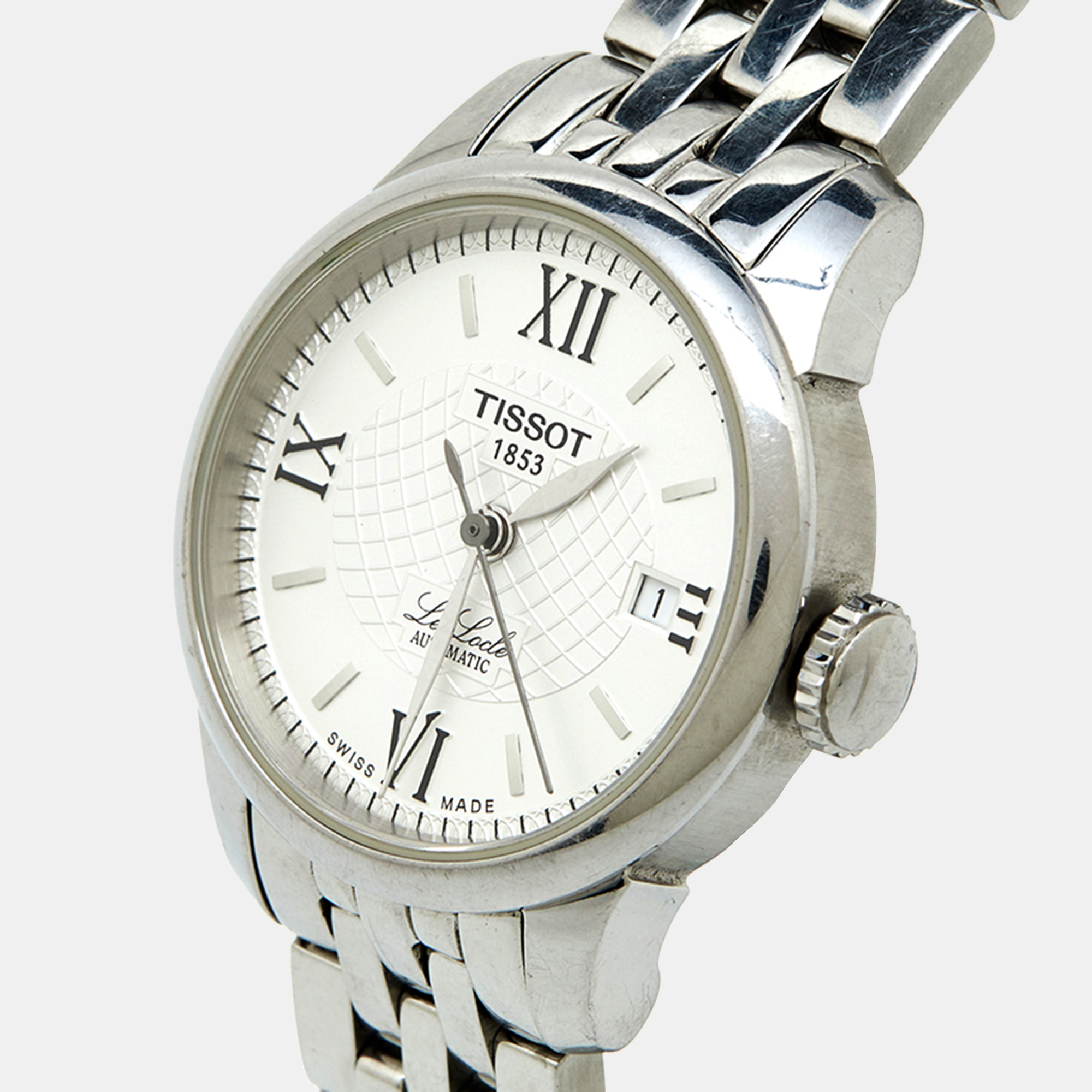

Tissot Silver Stainless Steel Le Locle T41.1.183.33 Women's Wristwatch