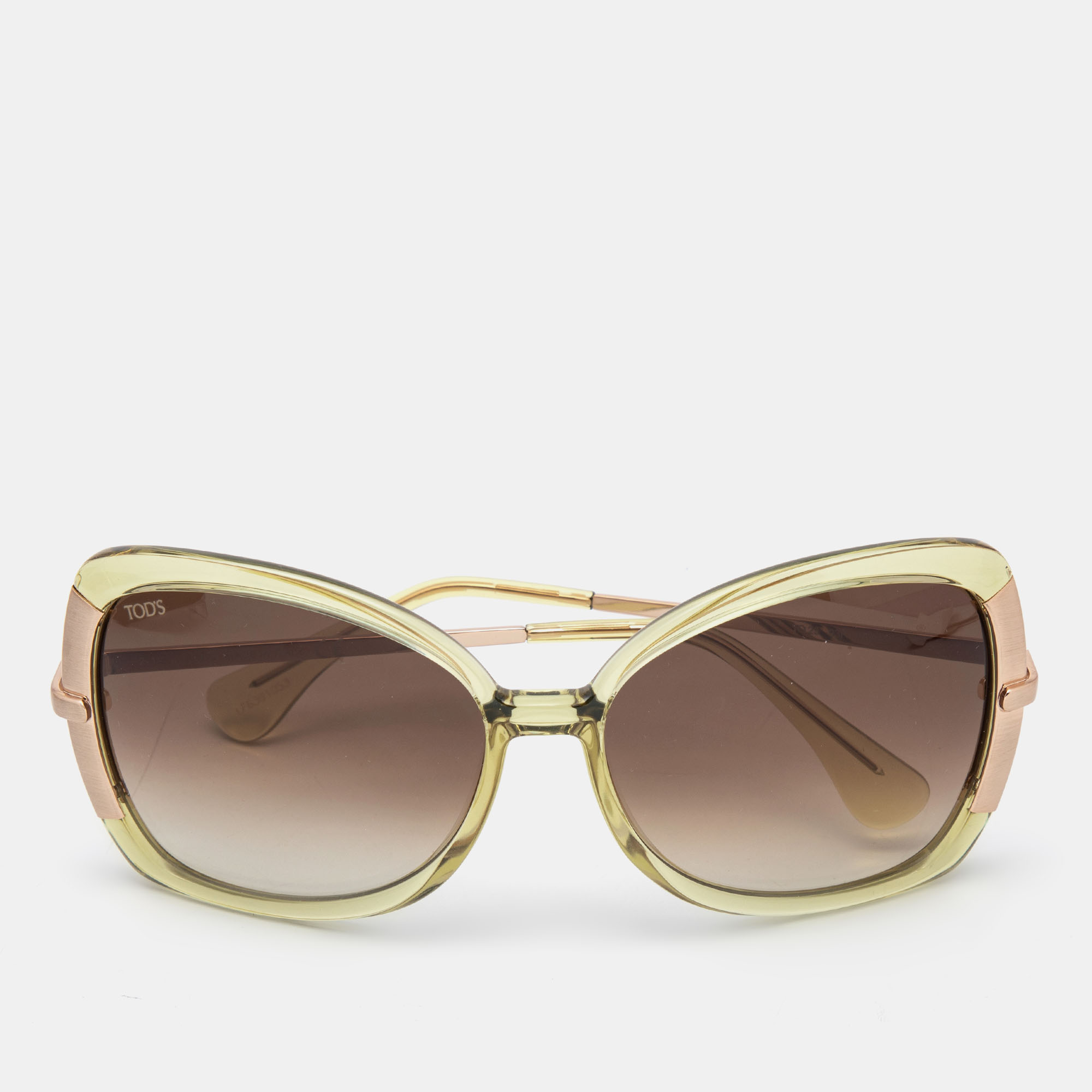 Tod's Green TO 23 Gradient Oversized Sunglasses