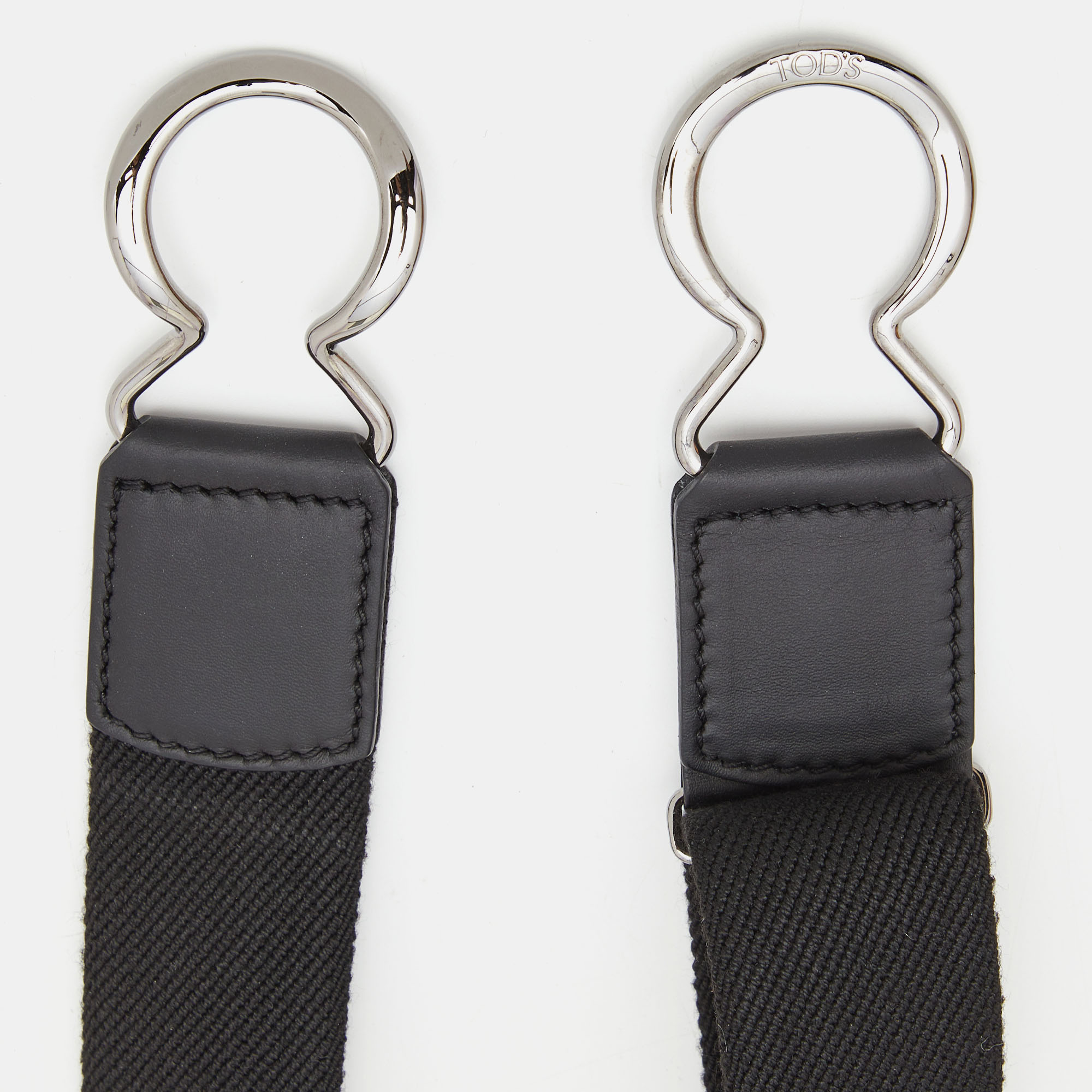 

Tod's Black Fabric Buckle Waist Belt
