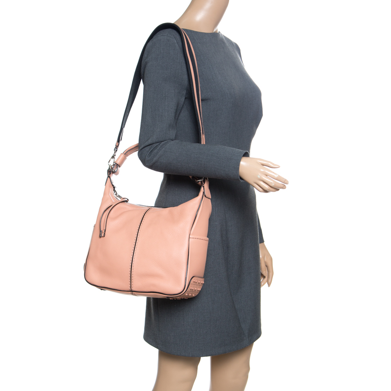 

Tod's Beige Leather Miky Hobo