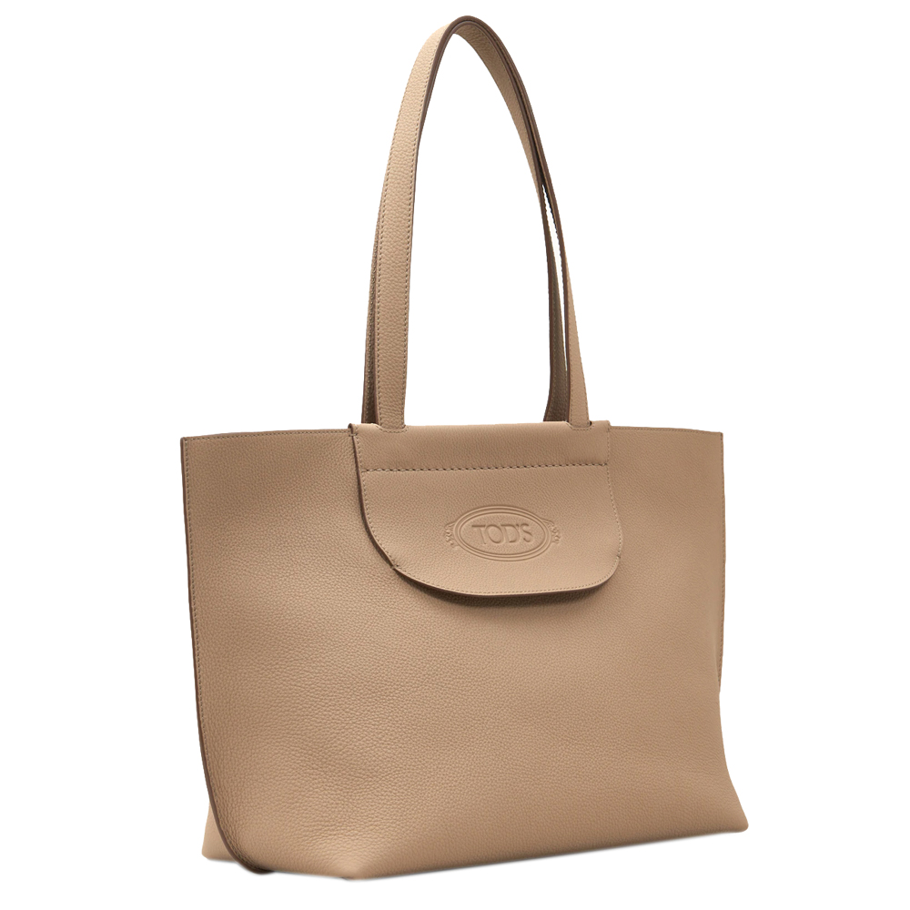 

Tod's Beige Leather Medium Shopping Bag