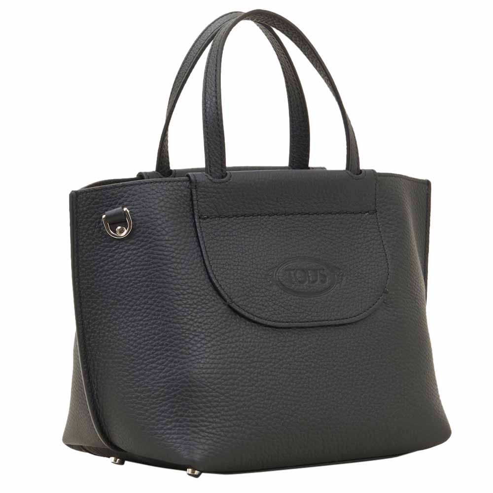 

Tod Black Leather Mini Shopping Bag
