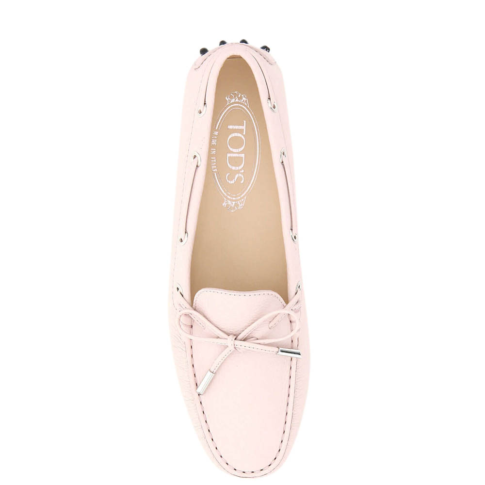 

TOD'S Beige Leather Gommino Loafers Size IT