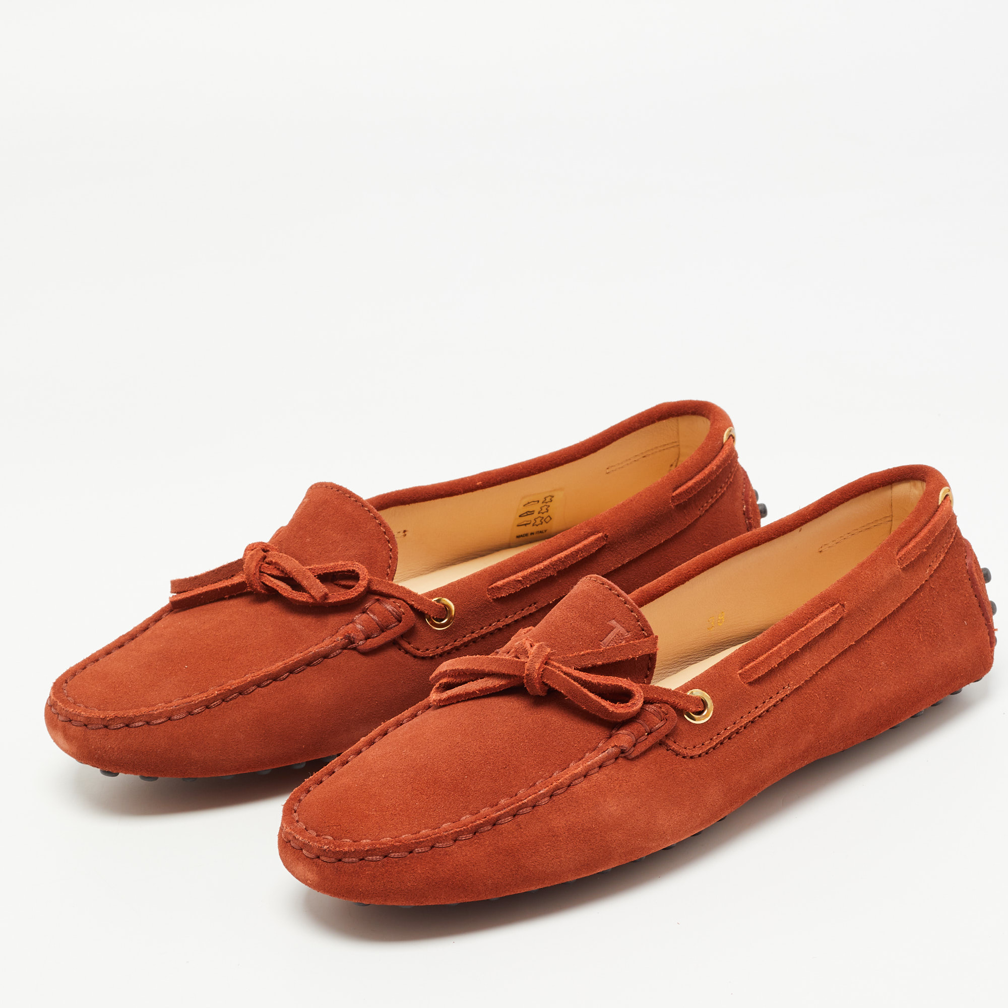 

Tod's Brown Suede Gommino Loafers Size