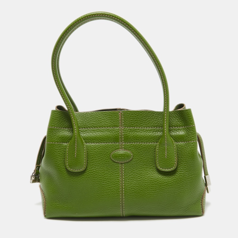 

Tod's Green Leather D Bag Media Tote