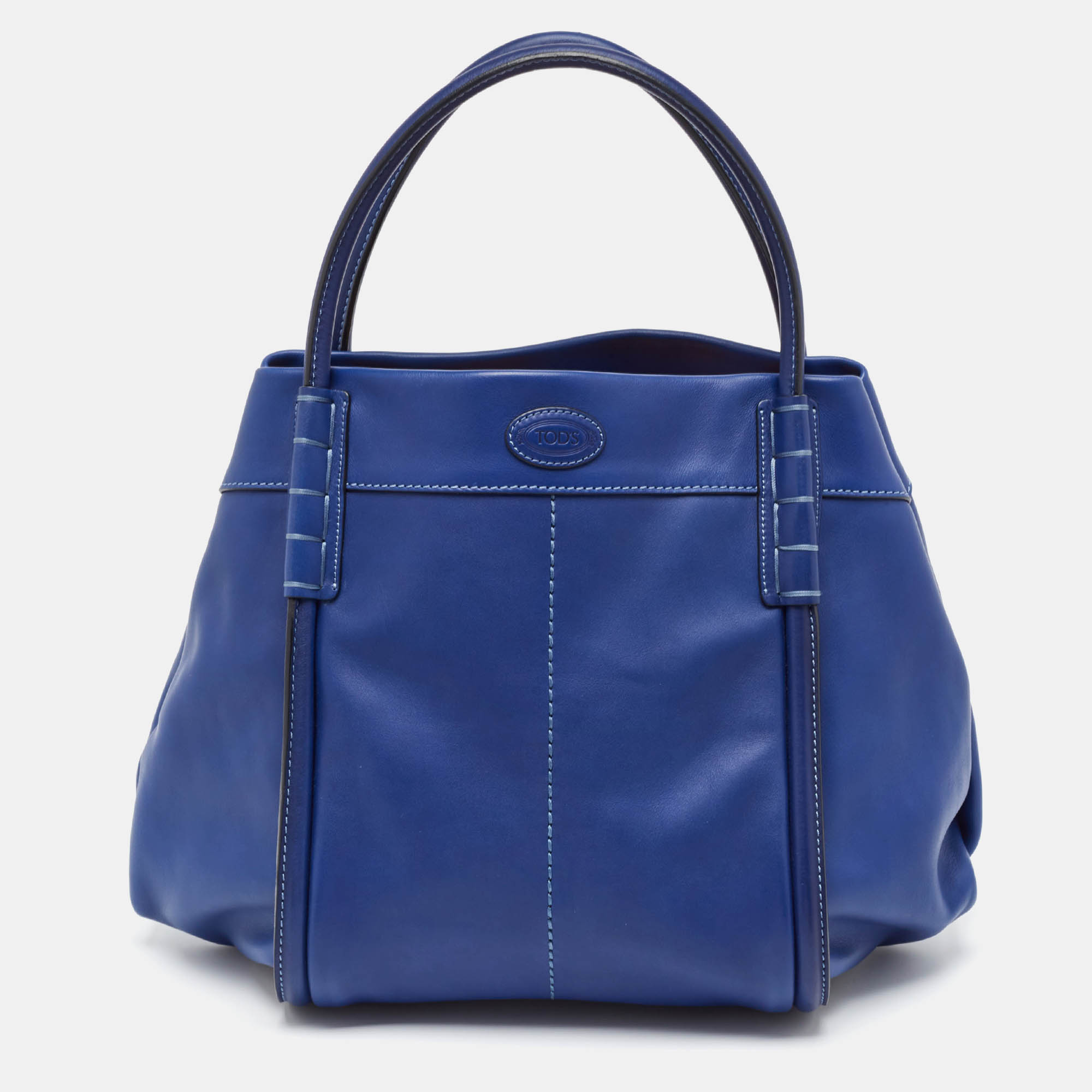 

Tod's Blue Leather Shade Tote