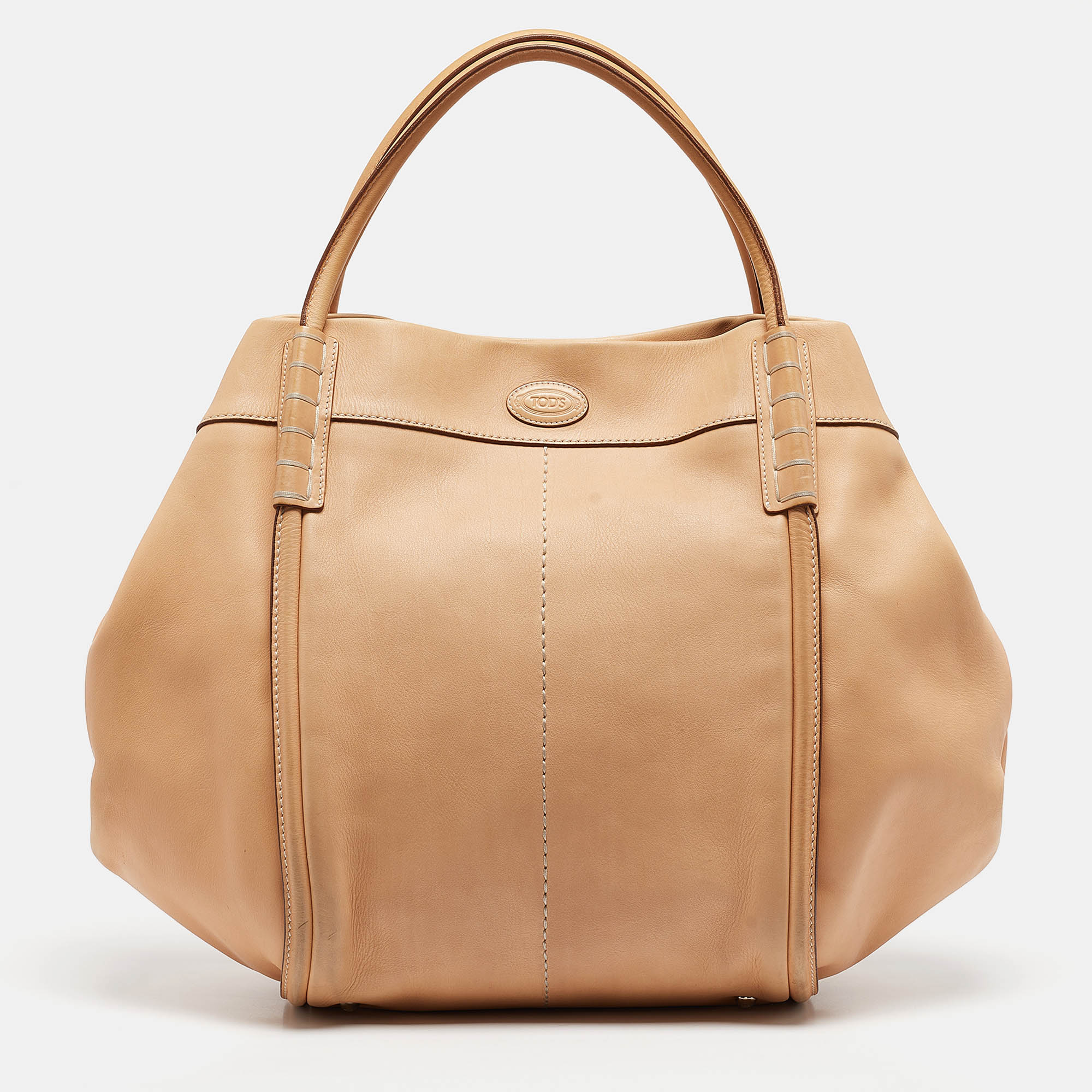 

Tod's Tan Leather  Media Tote