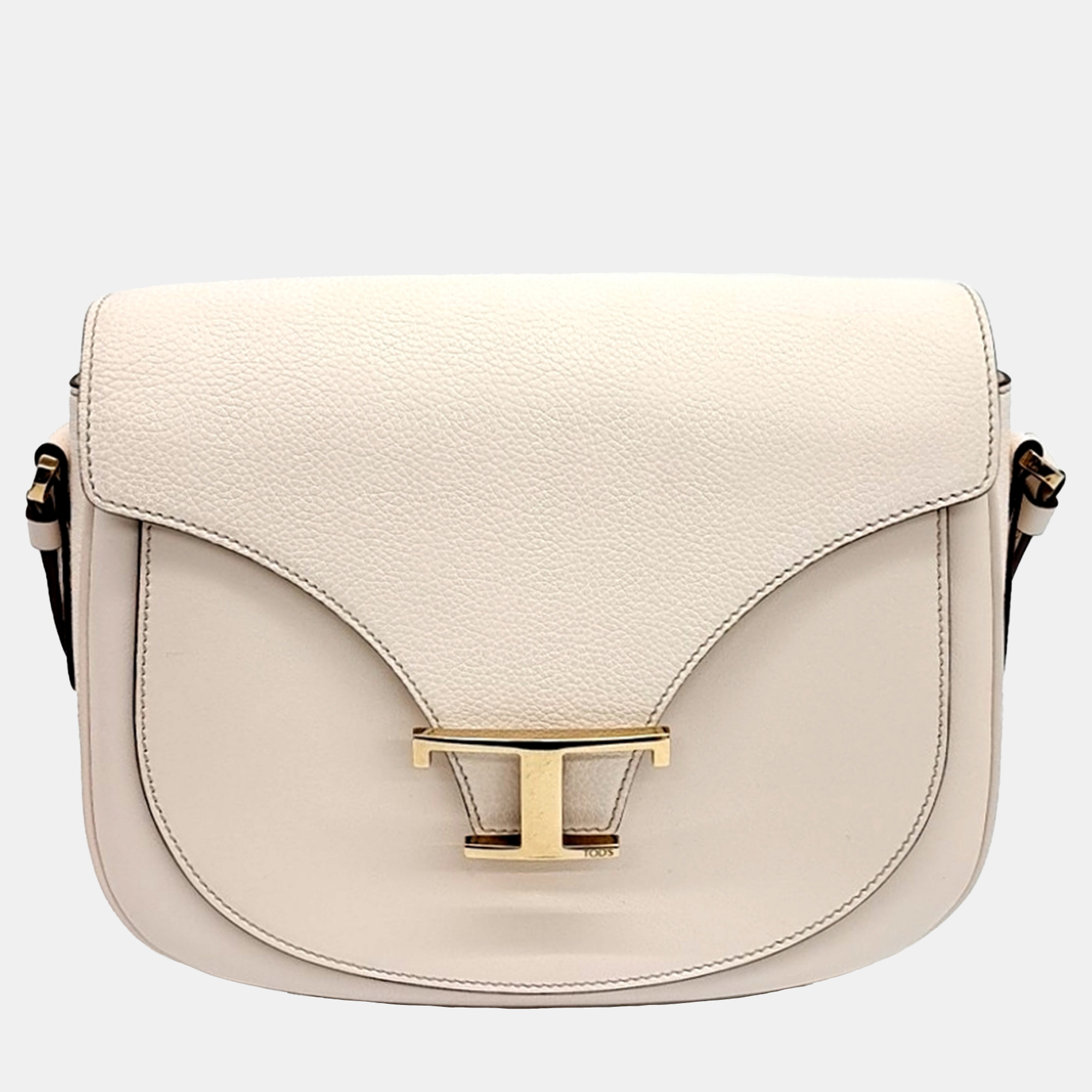 

Tod's Cream Leather Timeless T-bag