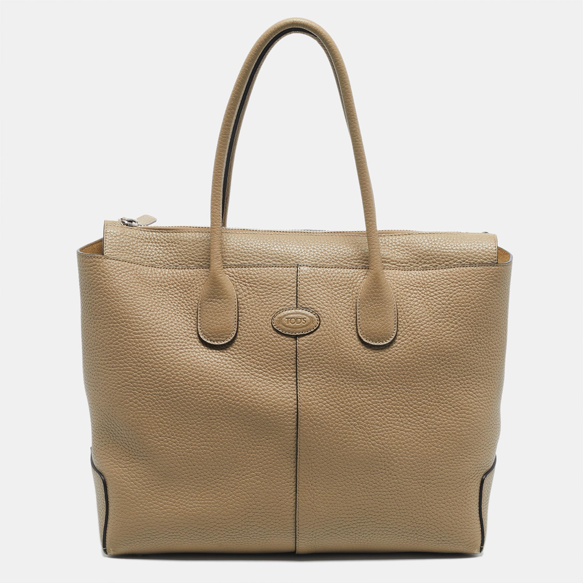 

Tod's Beige Leather  Di Tote