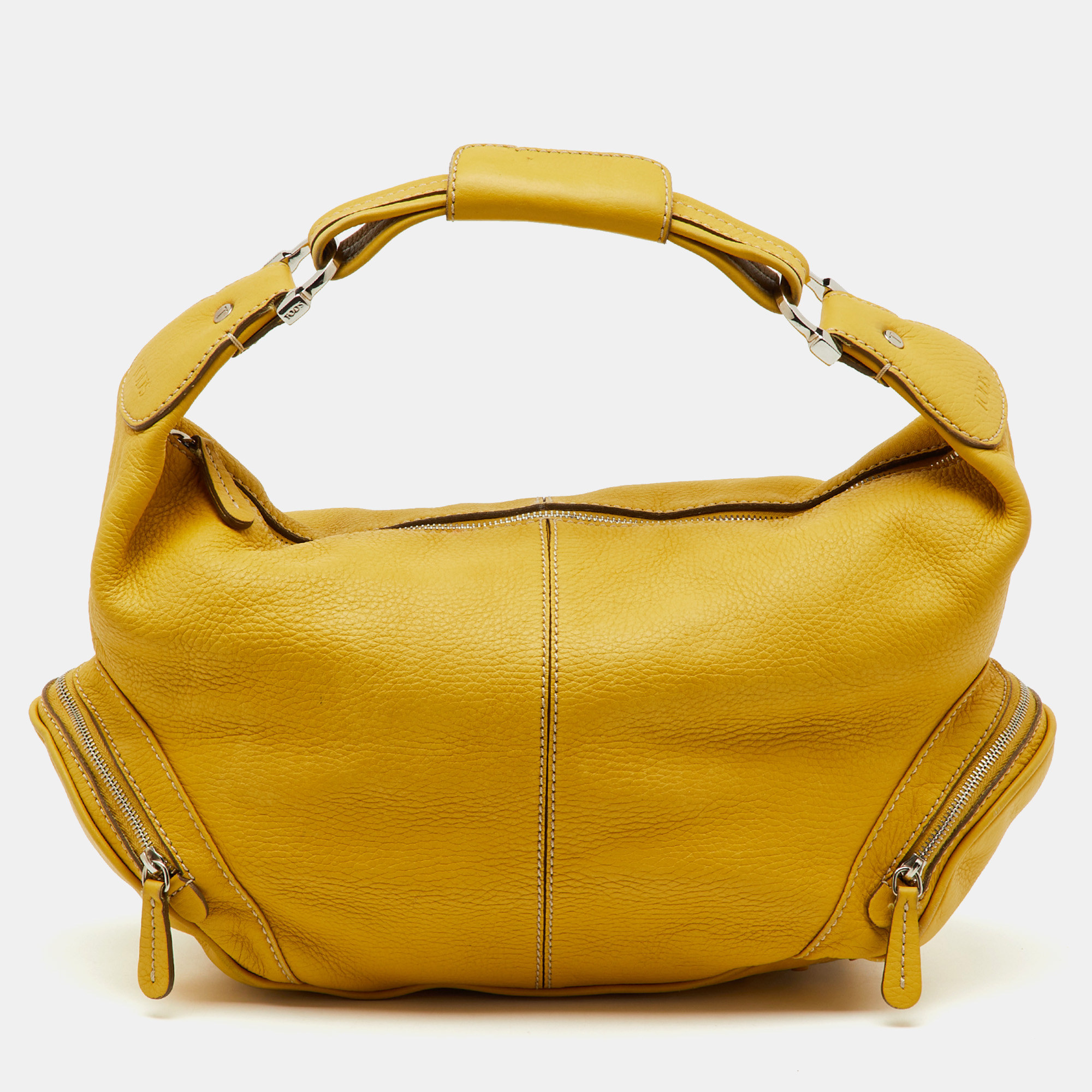 

Tod's Yellow Leather Charlotte Hobo