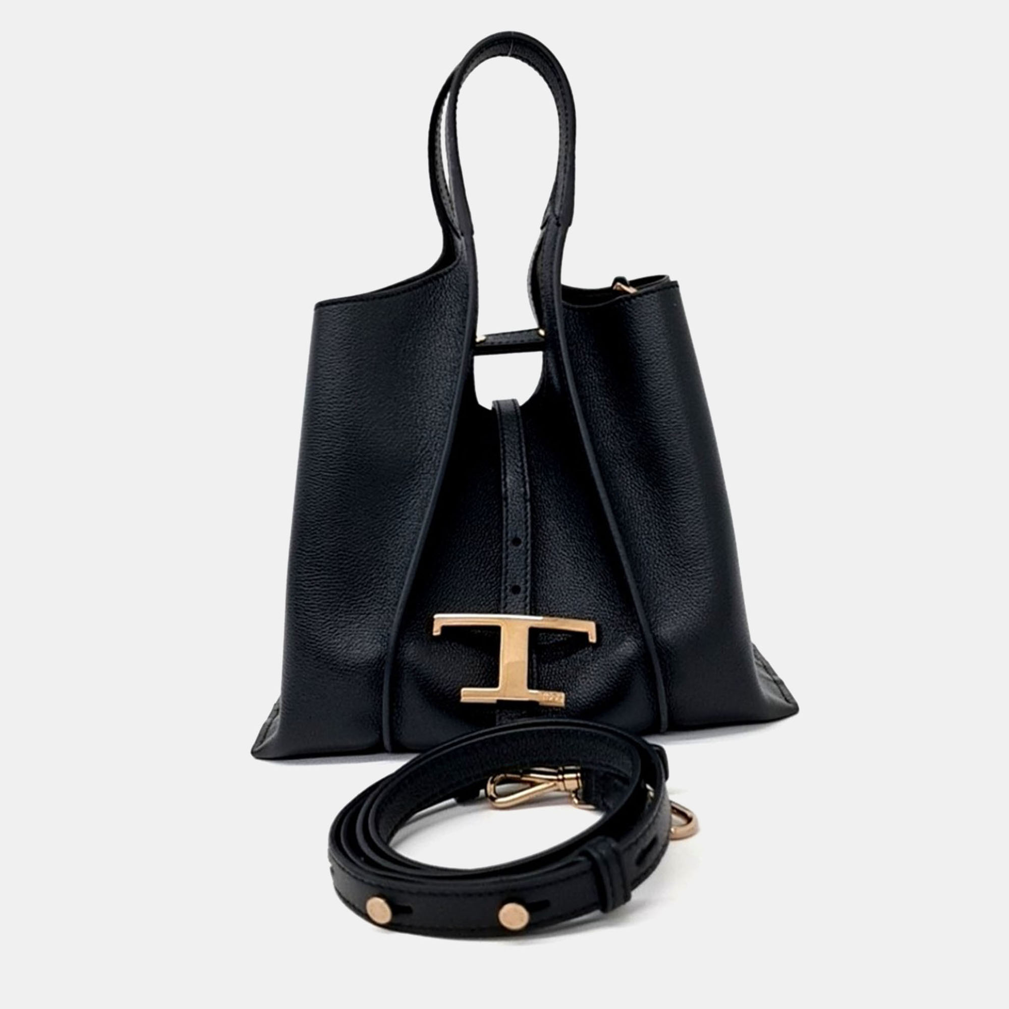 

Tod's Black Leather Timeless Shopper Bag Mini