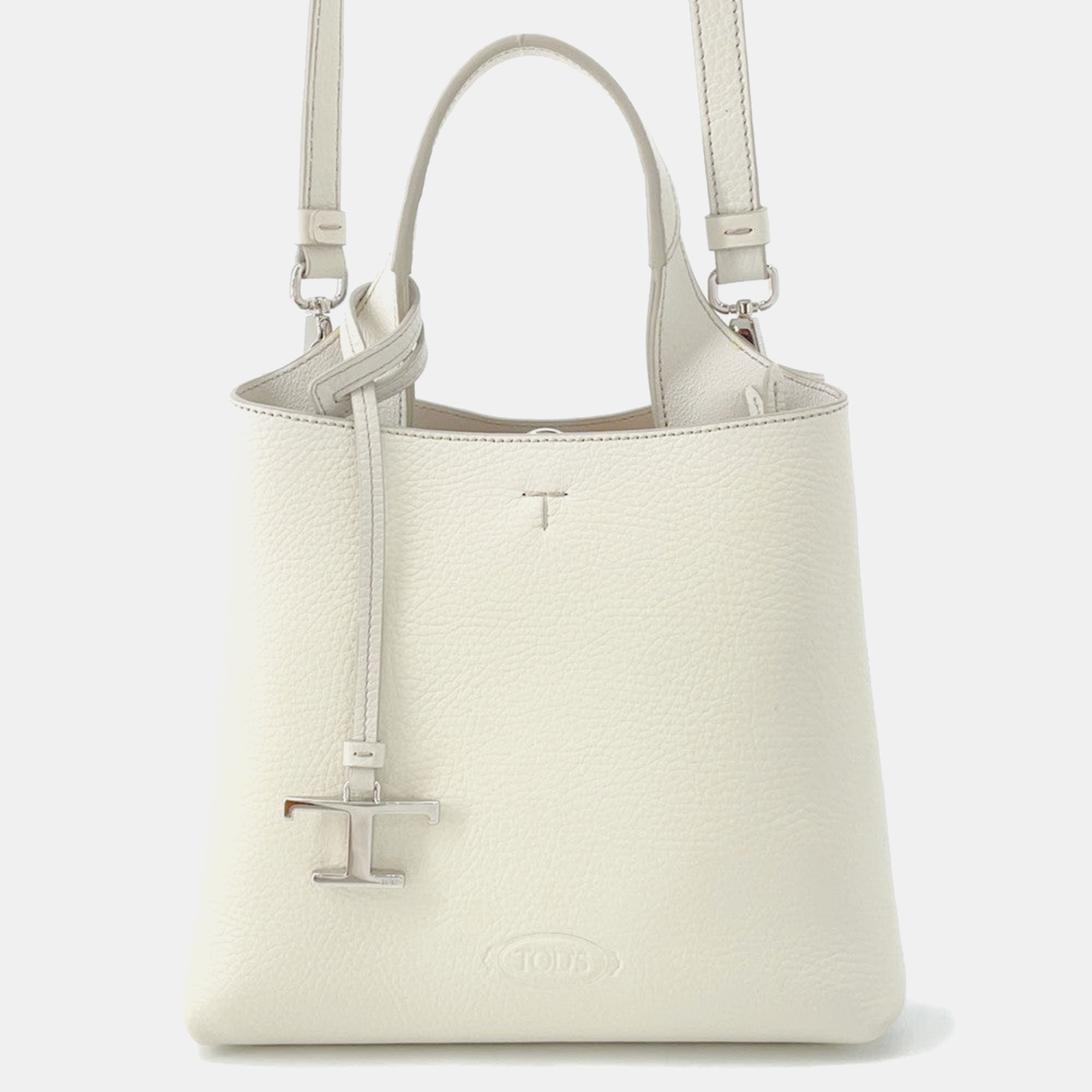 

Tod's Mini White Leather Bag