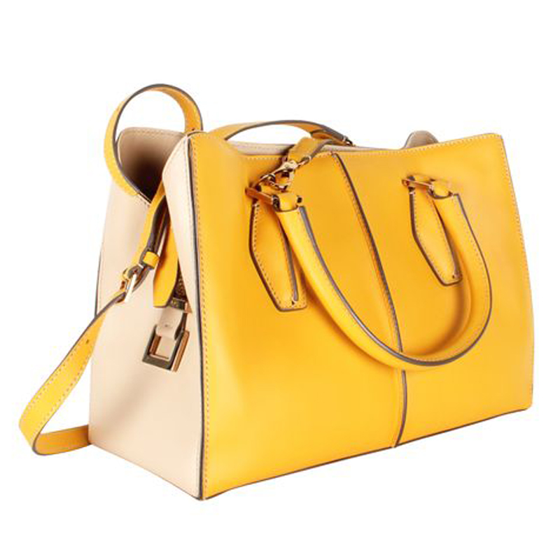 

Tod's Yellow Calfskin Leather Bag