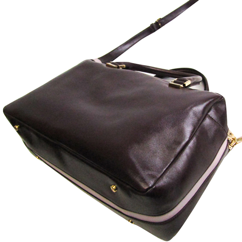 

Tod's Burgundy Leather Small Military Bowler Bag