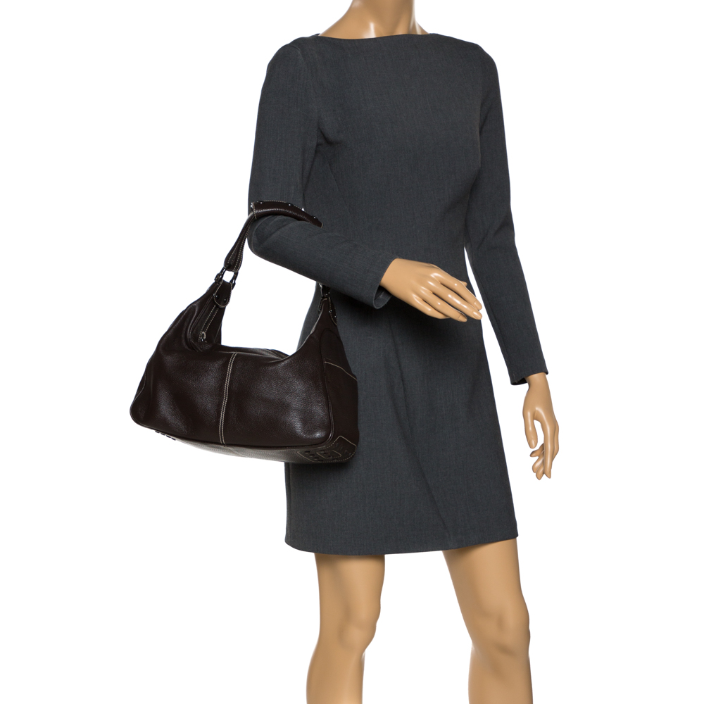

Tod's Dark Brown Leather Hobo