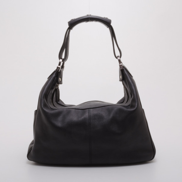 Pre Owned Tod's Black Leather Hobo