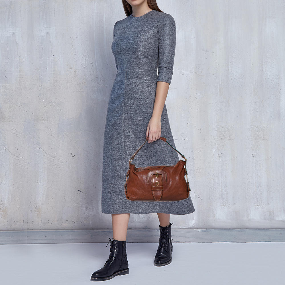 

Tod's Brown Leather Claire Hobo