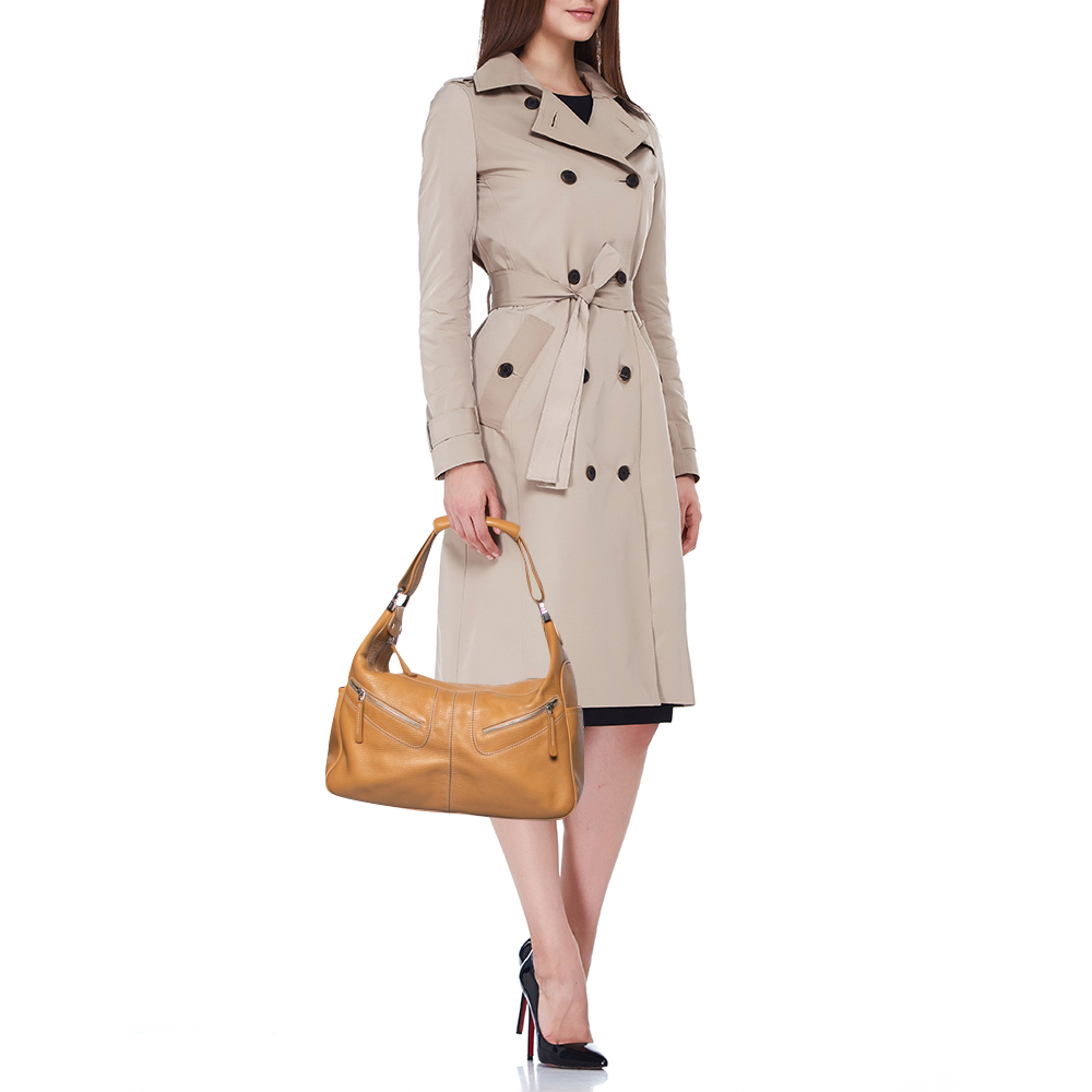 

Tod's Beige Leather Miky Shoulder Bag