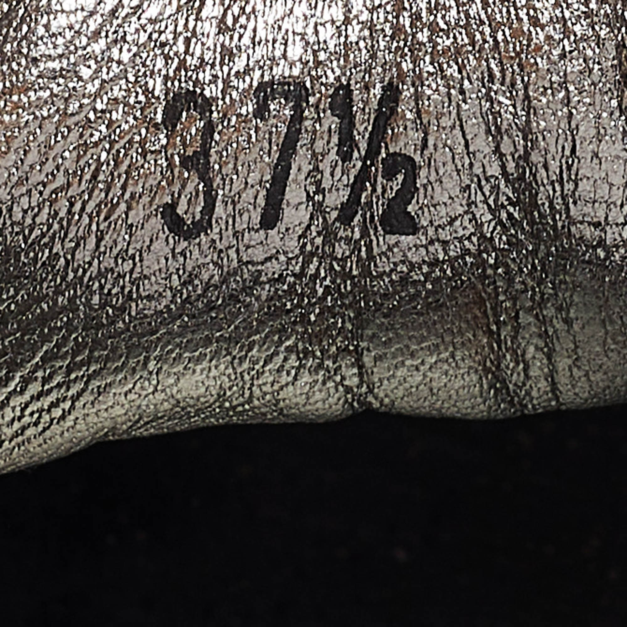 Tod`s Black Leather and Suede Ballet Flats Size 37.5 