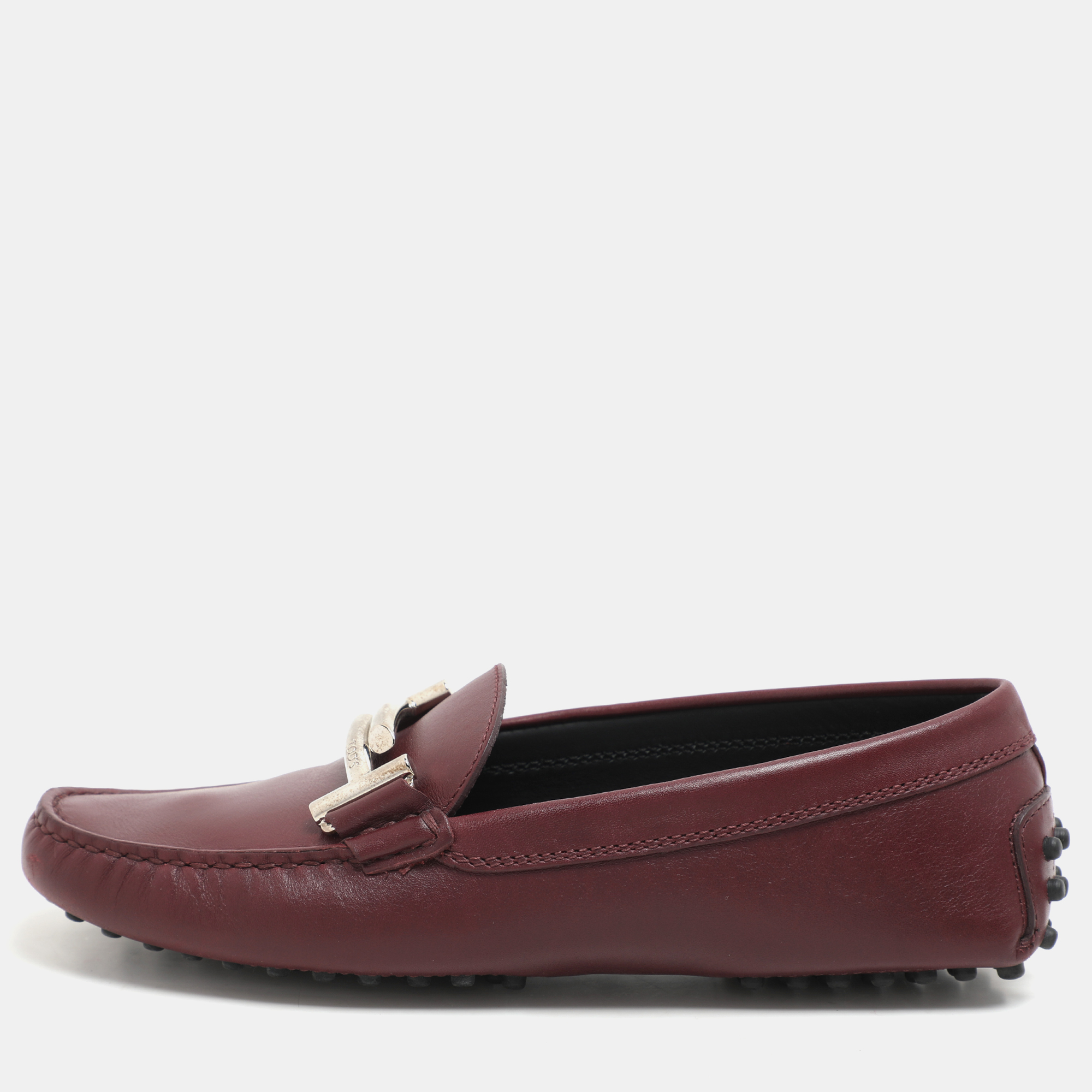 

Tod's Burgundy Leather Loafers Size 36