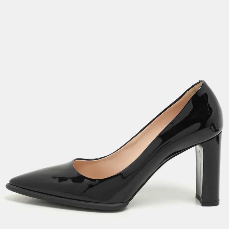 

Tod's Black Patent Leather Pointed Toe Pumps Size