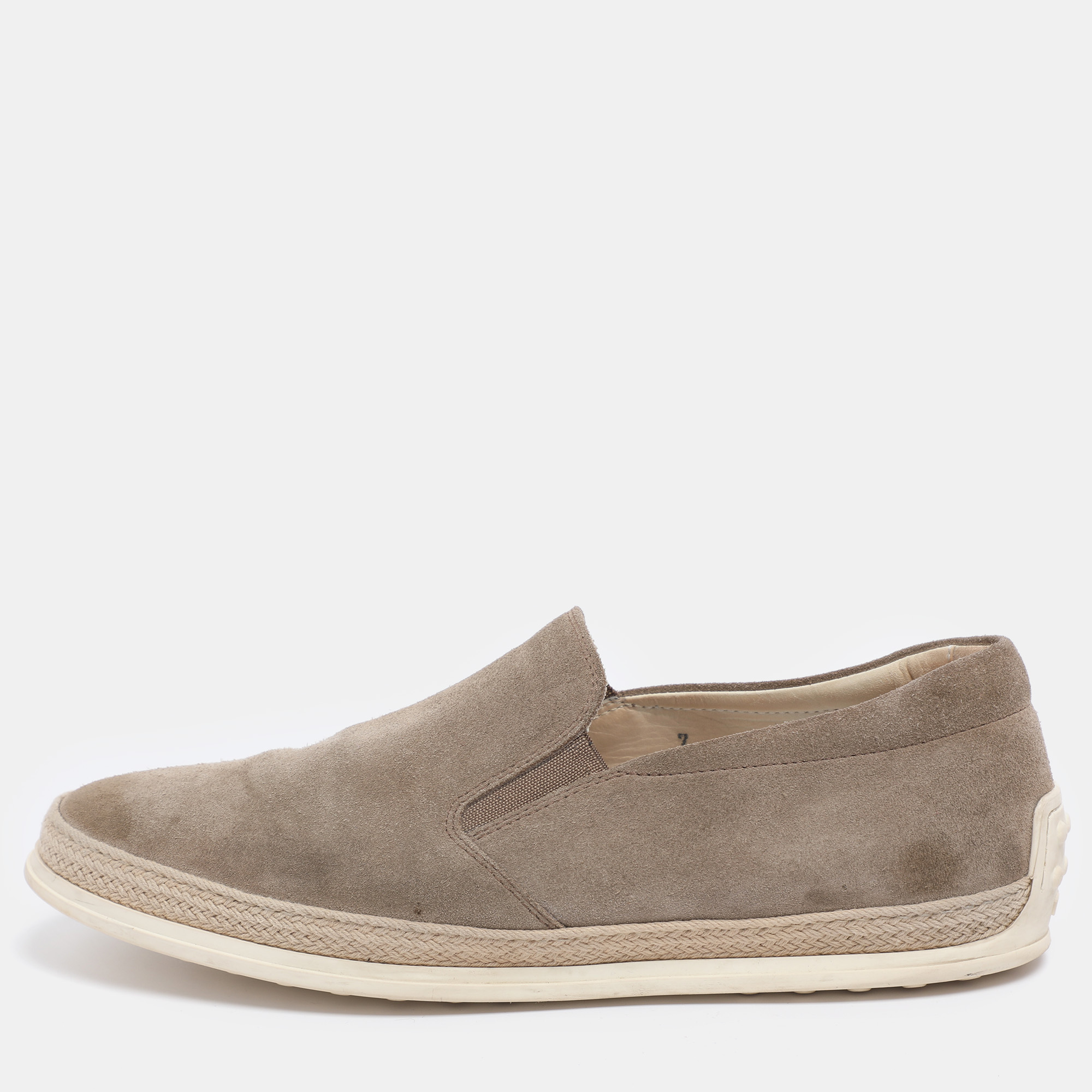 

Tod's Beige Suede Slip On Sneakers Size 40