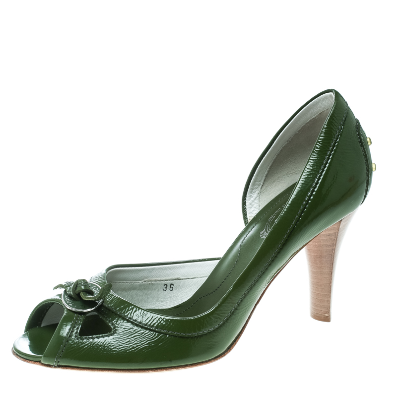 olive green pumps