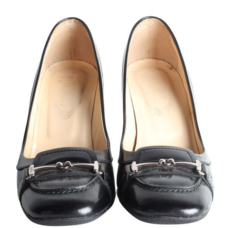 

Tod's Black Leather Classic Pumps