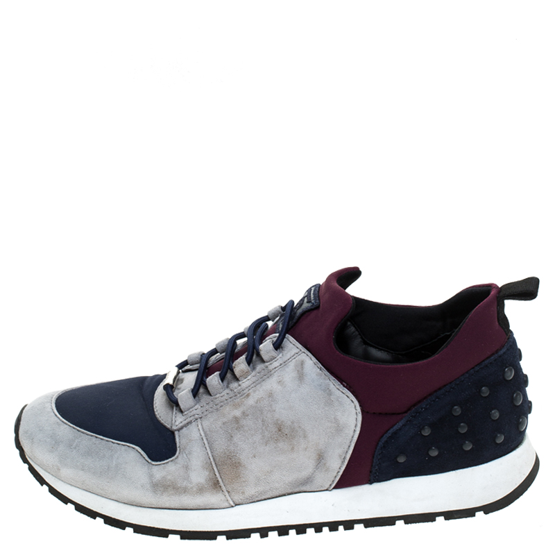 

Tod's Multicolor Suede and Nylon Lace Sneakers Size