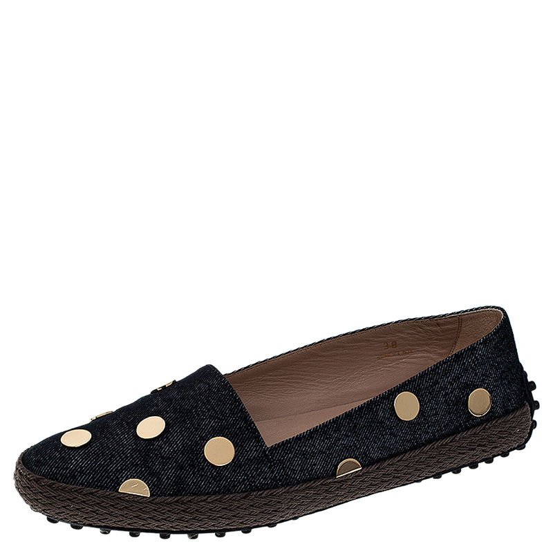 studded espadrille flats