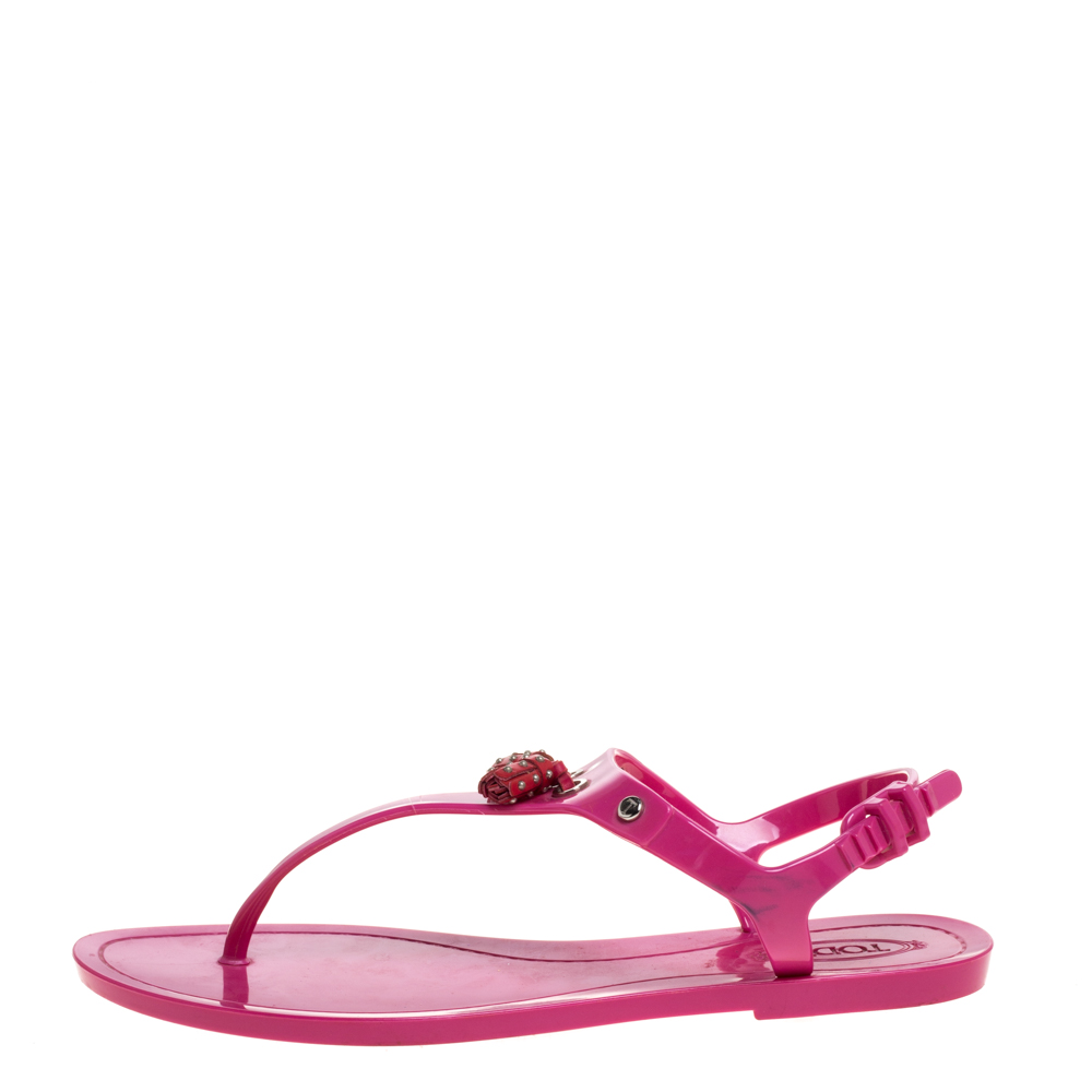 tods jelly sandals