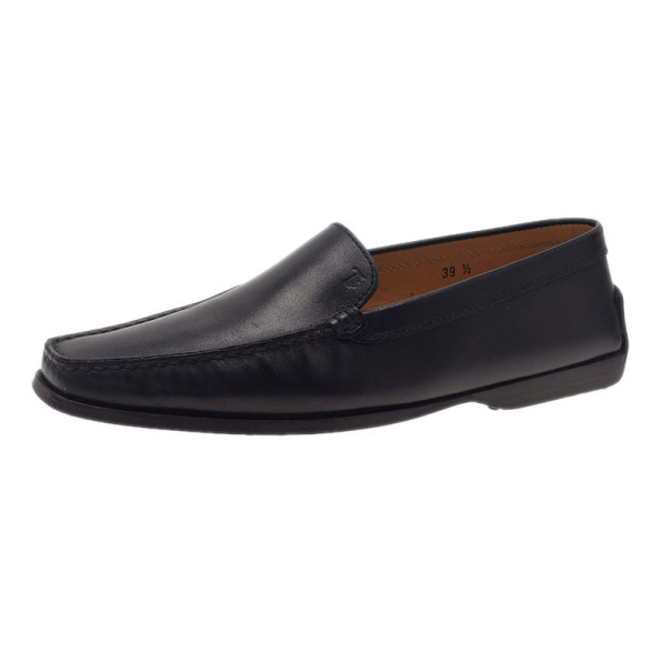 Tod's Black Leather Loafers Size 39.5
