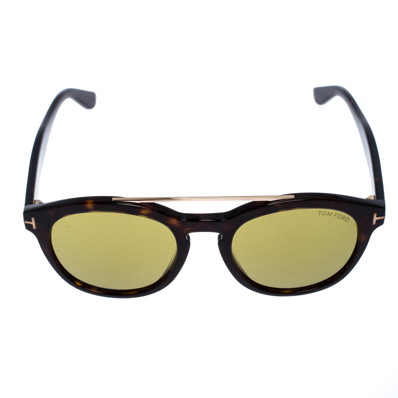 

Tom Ford Brown/Green Tortoise Newman Sunglasses