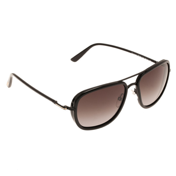 Pre Owned Tom Ford Black Riccardo Sunglasses
