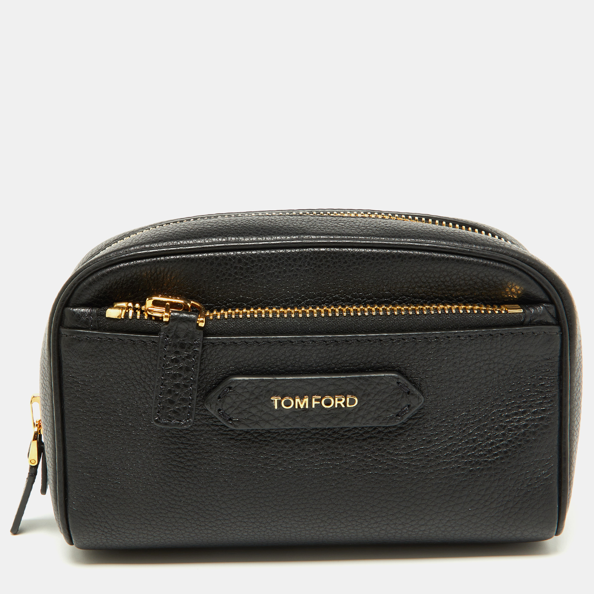 Tom Ford Vintage Logo Crystal-embellished Clutch Bag - Black