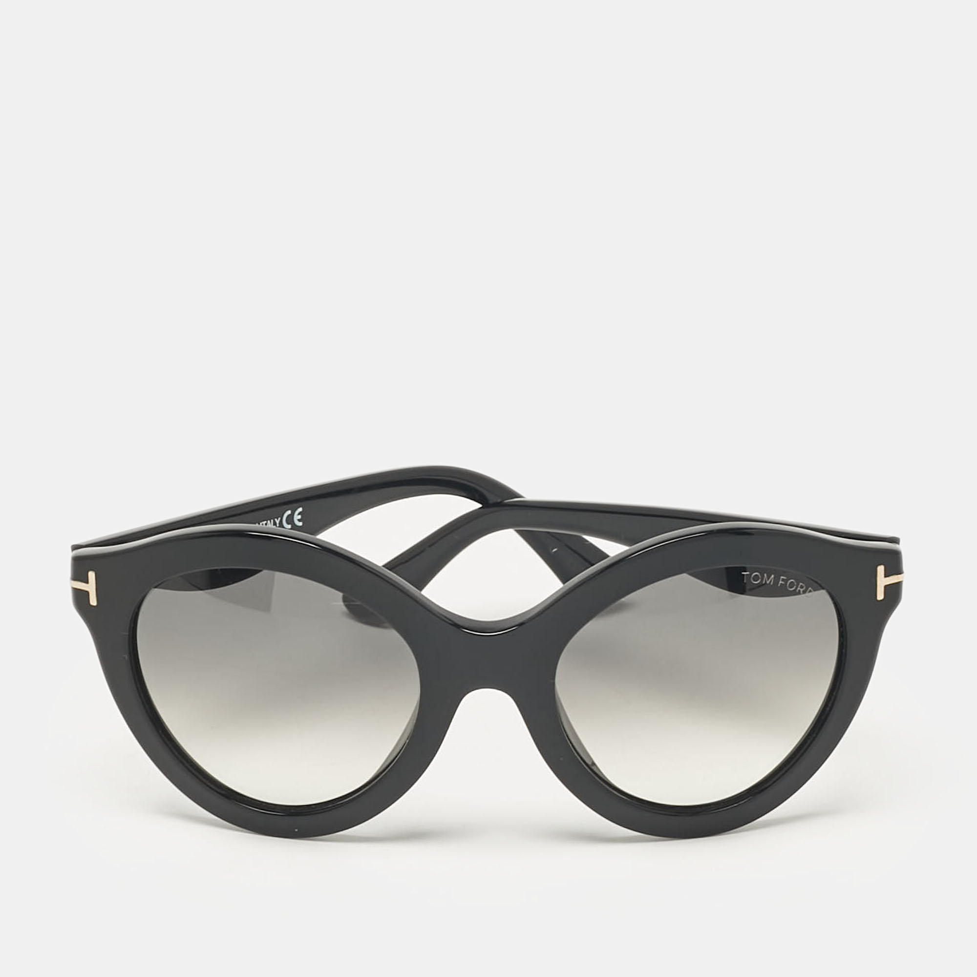 

Tom Ford Black Gradient Chiara TF359 Cat Eye Sunglasses