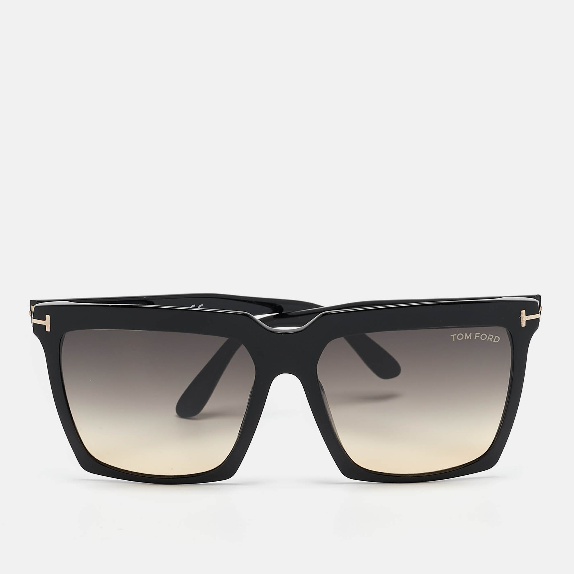 

Tom Ford Black Gradient Sabrina-02 TF764 Square Sunglasses